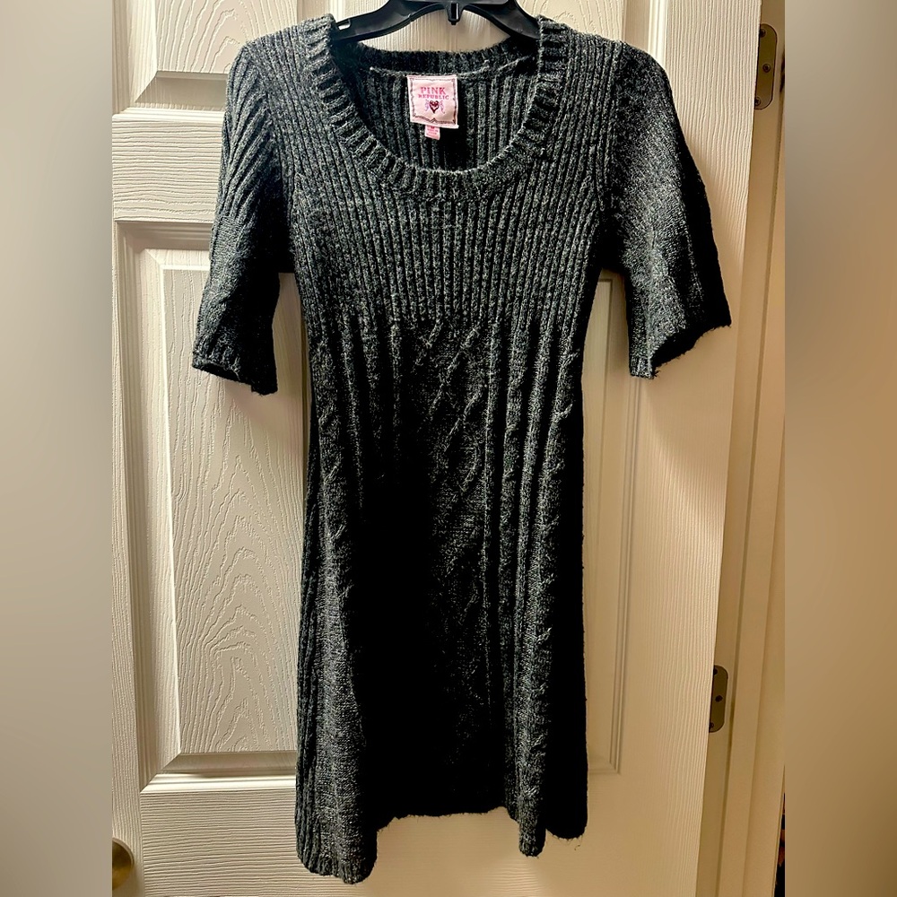 Gray Knit Dress
